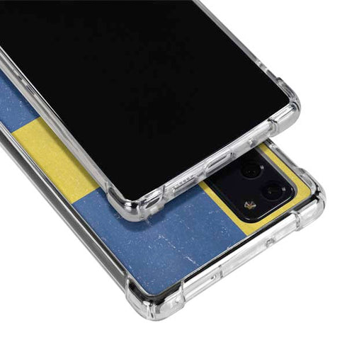 Sweden Flag Distressed Galaxy Note20 5G Clear Case